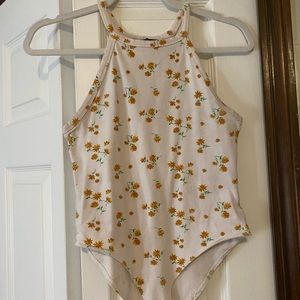 Forever 21 floral bodysuit